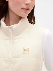 Gap White Cold Control Puffer Vest - Image 3 of 4