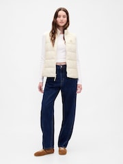 Gap White Cold Control Puffer Vest - Image 4 of 4