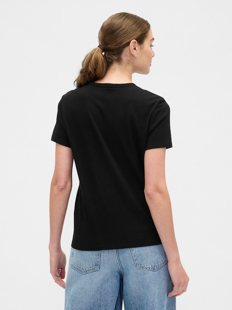 Gap Black Favourite Crew Neck T-Shirts 2 Pack - Image 2 of 4
