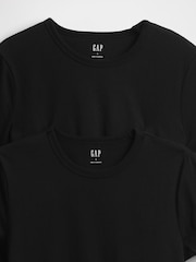 Gap Black Favourite Crew Neck T-Shirts 2 Pack - Image 4 of 4
