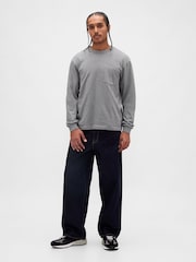 Gap Grey Heavyweight Relaxed T-Shirt - Image 3 of 4