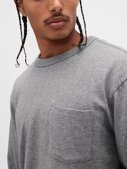 Gap Grey Heavyweight Relaxed T-Shirt - Image 4 of 4