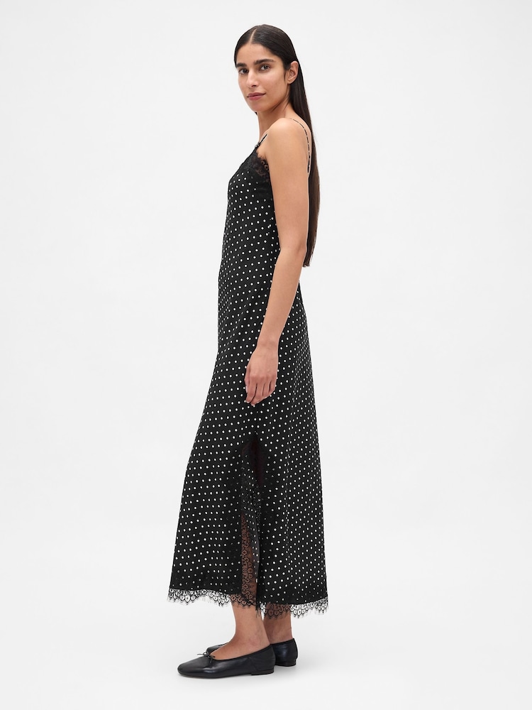 black gap dress Buy Lace-Trim Maxi Slip from Next USA Size:L(12) Models wearing Gap size nav-103 black and white striped