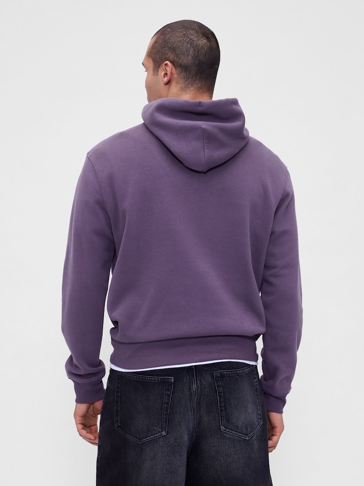 Gap Purple Vintage Soft Arch Logo Hoodie - Image 2 of 6