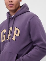 Gap Purple Vintage Soft Arch Logo Hoodie - Image 4 of 6