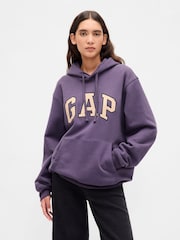Gap Purple Vintage Soft Arch Logo Hoodie - Image 5 of 6