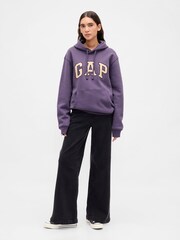 Gap Purple Vintage Soft Arch Logo Hoodie - Image 6 of 6