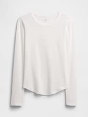 Bela - Gap Waffle Knit Long Sleeve T-Shirt - Slika 3 iz 3