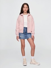 Gap Pink Vintage Soft Arch Logo Hoodie (4-13yrs) (4-13yrs) - Image 2 of 4