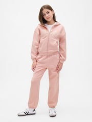 Gap Pink Vintage Soft Arch Logo Hoodie (4-13yrs) (4-13yrs) - Image 6 of 7