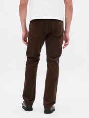 Gap Brown Corduroy Straight Trousers - Image 2 of 5