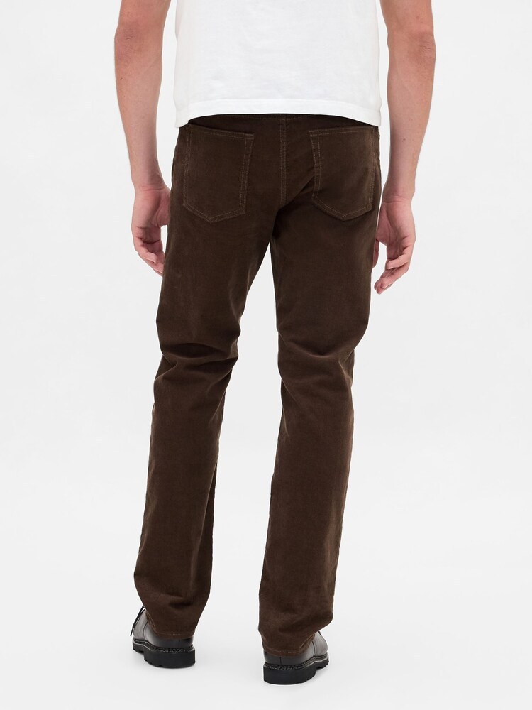 Gap Brown Corduroy Straight Trousers - Image 2 of 5