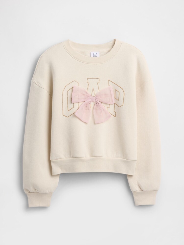 Gap Cream Oversized Graphic Sweatshirt (4-13yrs) (4-13yrs) - Image 1 of 3