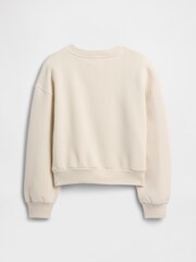 Gap Cream Oversized Graphic Sweatshirt (4-13yrs) (4-13yrs) - Image 2 of 3