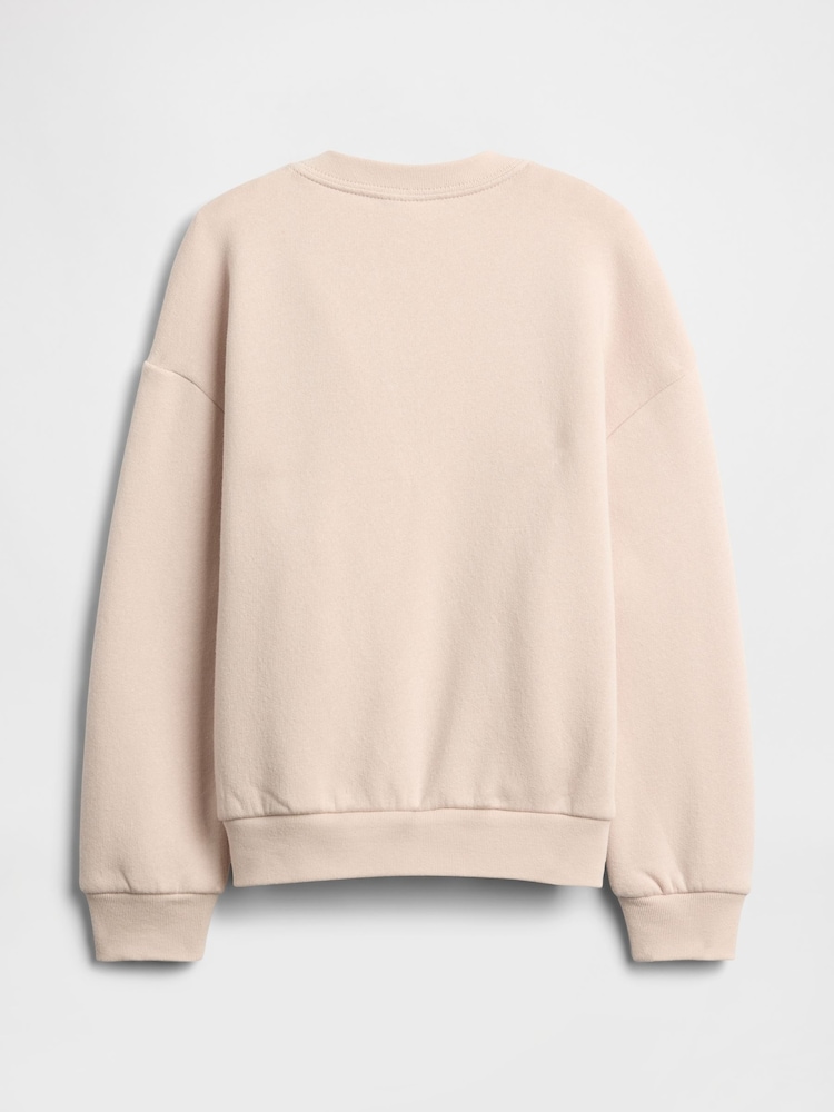 Gap Light Pink Oversized Graphic Sweatshirt (6mths-5yrs) (6mths-5yrs) - Image 2 of 3
