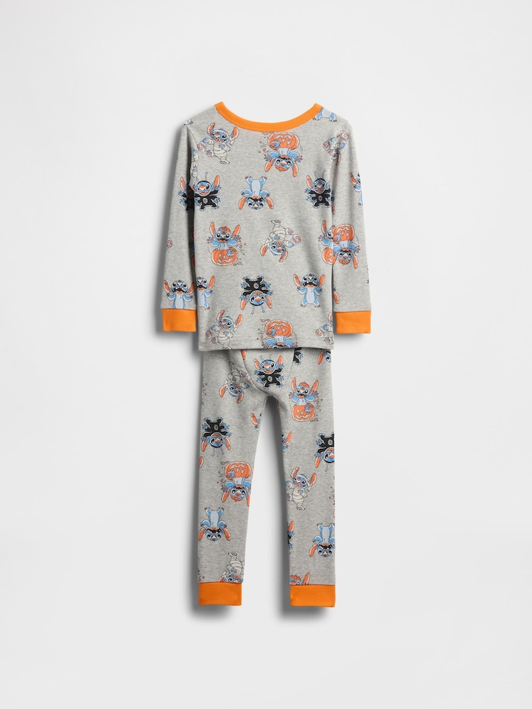 Gap Grey × Disney Brushed Cotton Halloween Pyjamas Set (6mths-5yrs) (6mths-5yrs) - Image 2 of 2 Gap Grey × Disney Brushed Cotton Halloween Pyjamas Set (6mths-5yrs) (6mths-5yrs) - Image 2 of 2