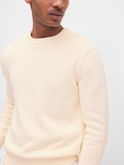 Gap Cream Classic Crew Neck Jumper - Image 4 of 4
