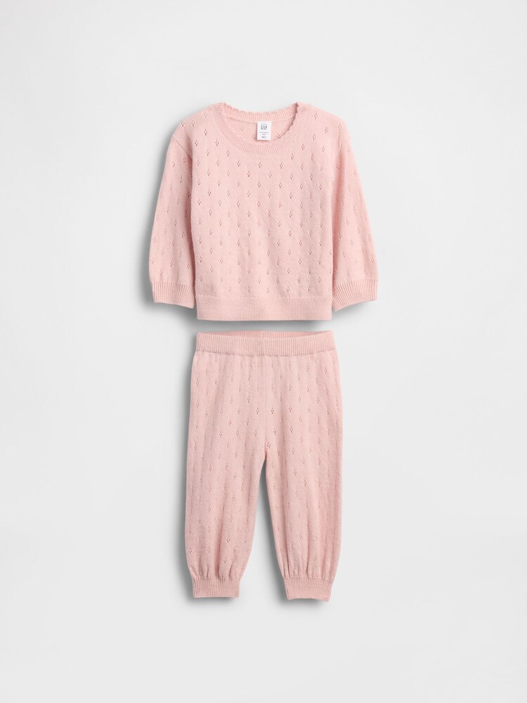 Gap Pink Soft Touch Pointelle Outfit Set (0-24mths) - Image 1 of 3