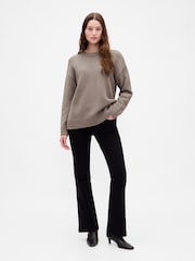 Gap Light Brown Cotton Oversized Jumper - Image 3 of 4