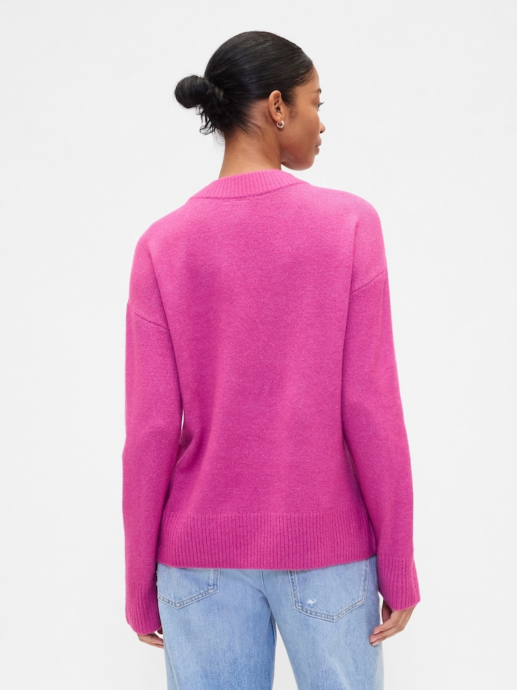Gap Pink V-Neck Sweatshirt - Image 2 of 5