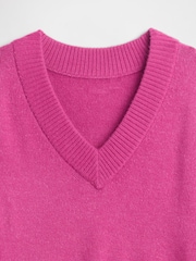 Gap Pink V-Neck Sweatshirt - Image 5 of 5