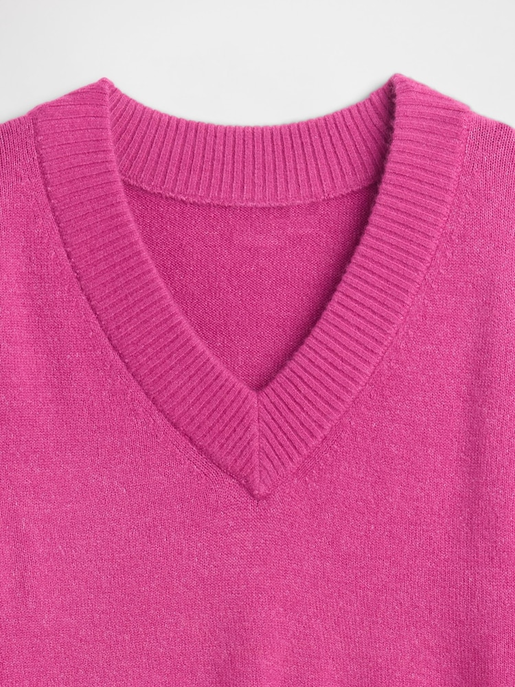 Gap Pink V-Neck Sweatshirt - Image 5 of 5
