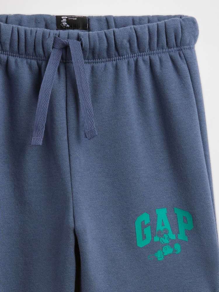 Gap Blue Disney Mickey Mouse Relaxed Logo Pull On Joggers (6mths-5yrs) (6mths-5yrs) - Image 3 of 3