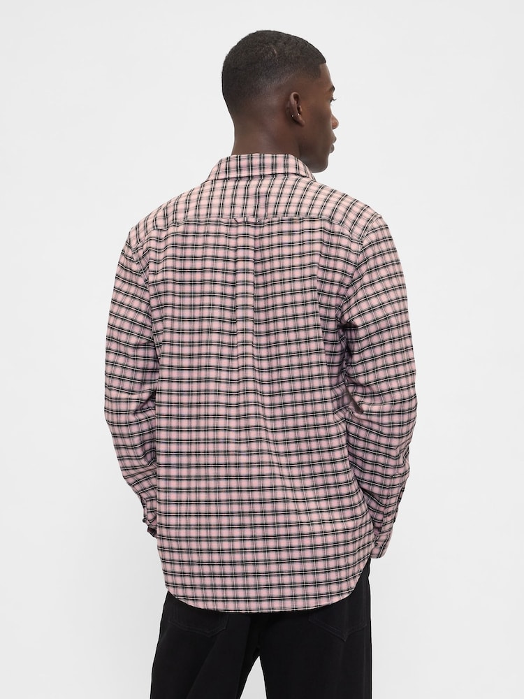Gap Pink/Black Check Oxford Shirt - Image 2 of 4