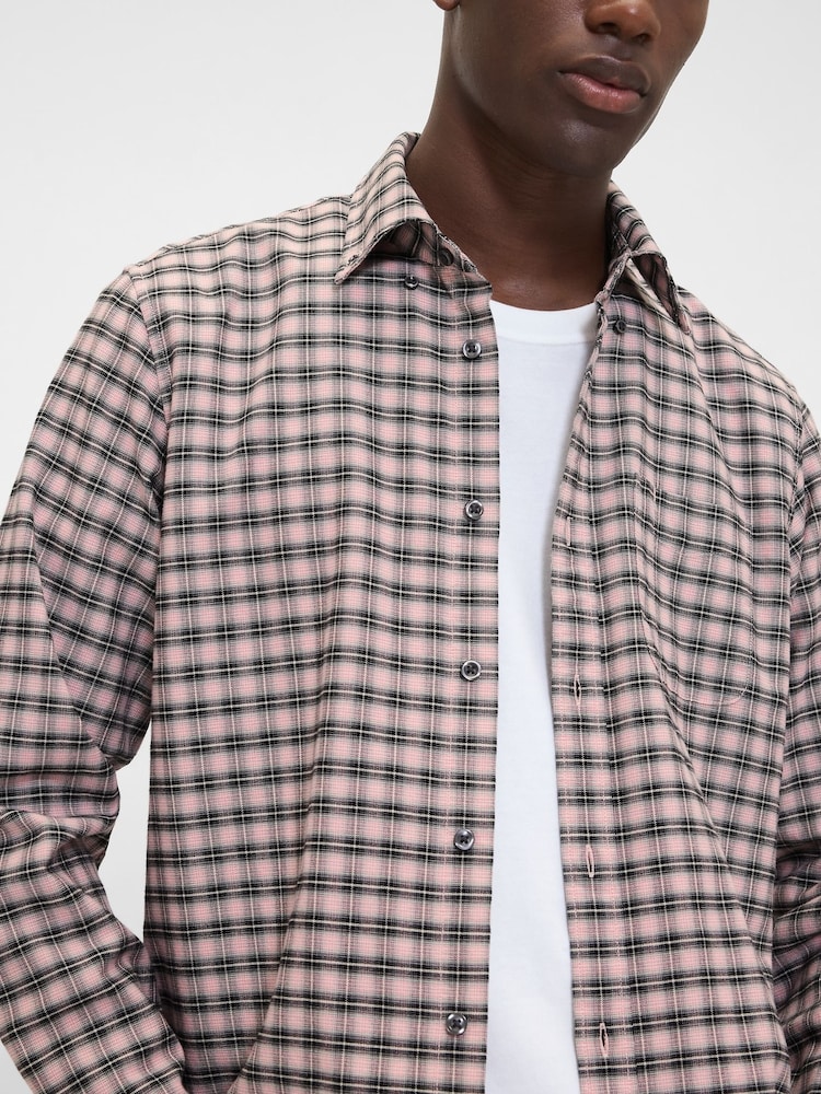 Gap Pink/Black Check Oxford Shirt - Image 4 of 4