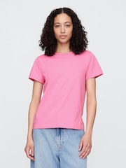 Gap Pink Favourite Crew Neck Short Sleeve T-Shirt - Image 1 of 5