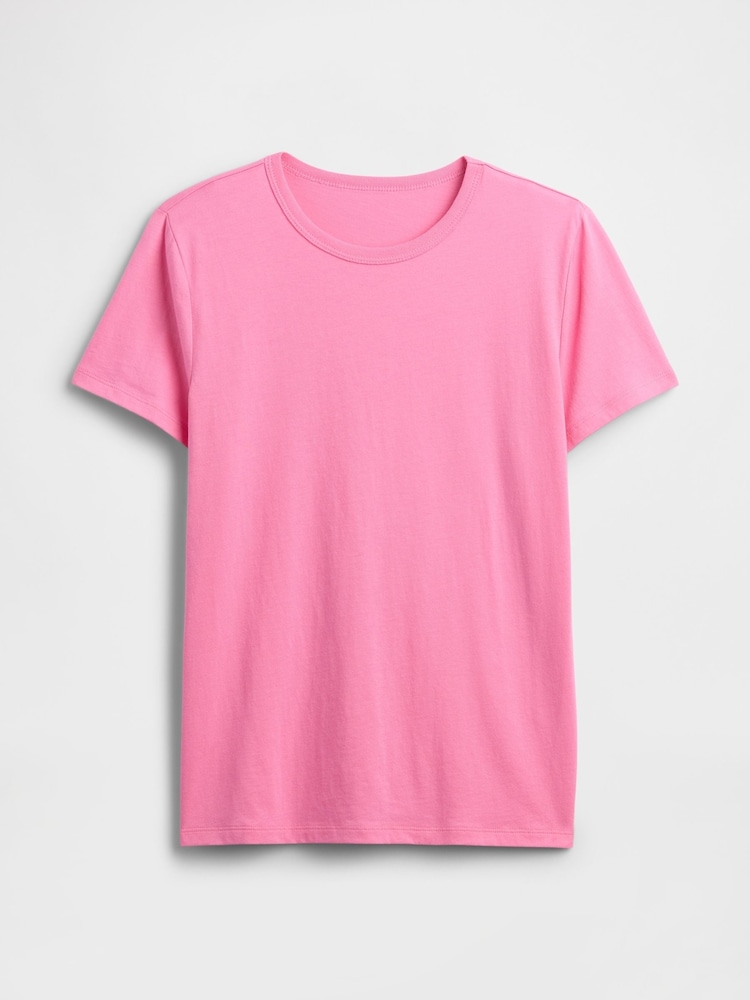 Gap Pink Favourite Crew Neck Short Sleeve T-Shirt - Image 5 of 5
