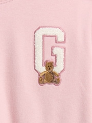 Gap Pink Baby Vintage Soft Varsity Logo Sweat Set (Newborn-24mths) (0-24mths) - Image 3 of 3