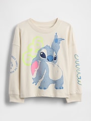 Gap Cream Disney Lilo and Stitch Graphic T-Shirt (6mths-5yrs) (6mths-5yrs) - Image 1 of 2