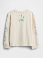 Gap Cream Disney Lilo and Stitch Graphic T-Shirt (6mths-5yrs) (6mths-5yrs) - Image 2 of 2