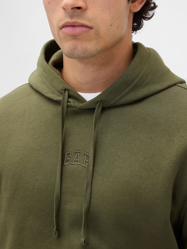 Gap Green Relaxed Mini-Logo Hoodie - Image 4 of 4
