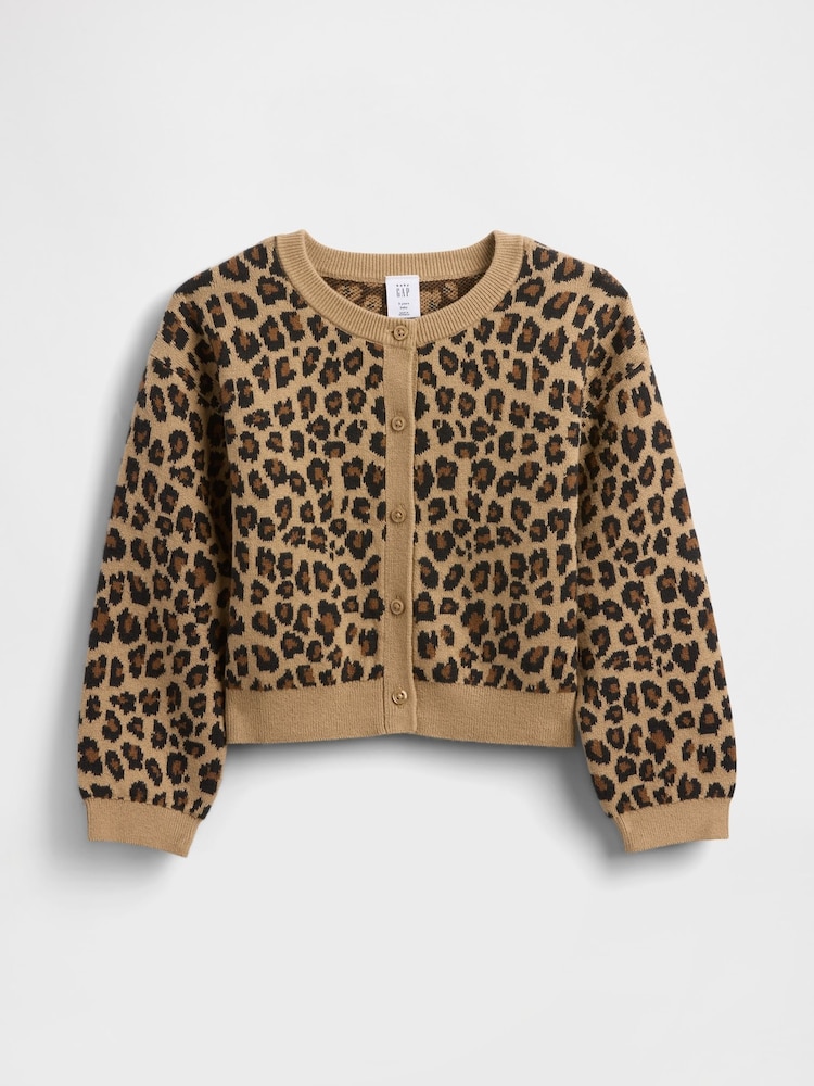 Gap Brown Leopard Print Horseshoe Jeans (6mths-5yrs) (6mths-5yrs) - Image 2 of 3 Gap Brown Leopard Print Horseshoe Jeans (6mths-5yrs) (6mths-5yrs) - Image 2 of 3