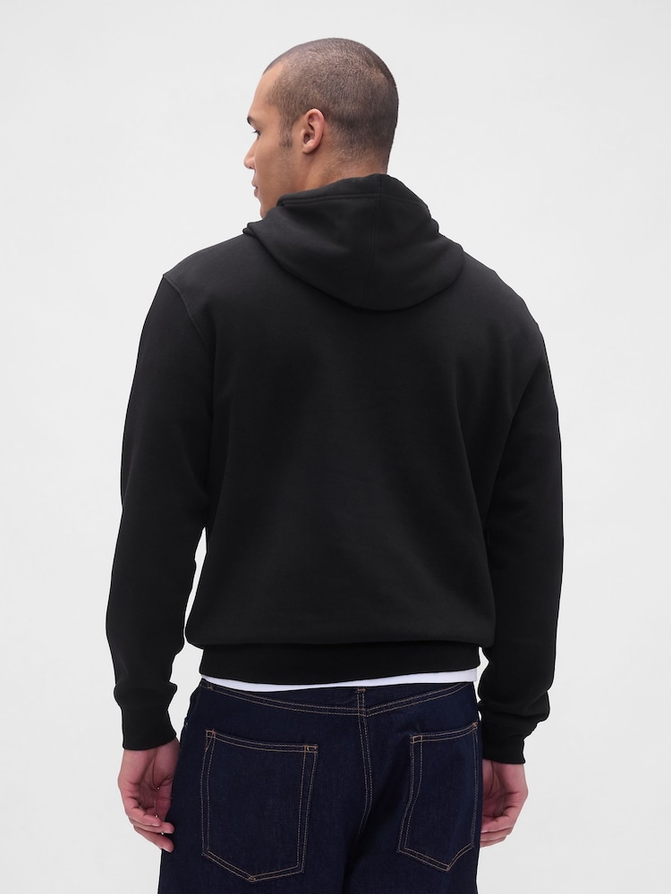 Gap Black Relaxed Mini-Logo Hoodie - Image 2 of 4
