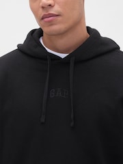 Gap Black Relaxed Mini-Logo Hoodie - Image 3 of 4