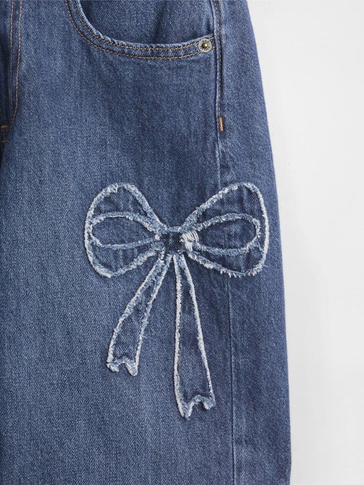 Gap Blue Low Rise Stride Wide-Leg Jeans (5-13yrs) (5-13yrs) - Image 5 of 5 Gap Blue Low Rise Stride Wide-Leg Jeans (5-13yrs) (5-13yrs) - Image 5 of 5