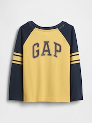 Gap Yellow Disney Raglan Jersey T-Shirt (6mths-5yrs) (6mths-5yrs) - Image 2 of 2