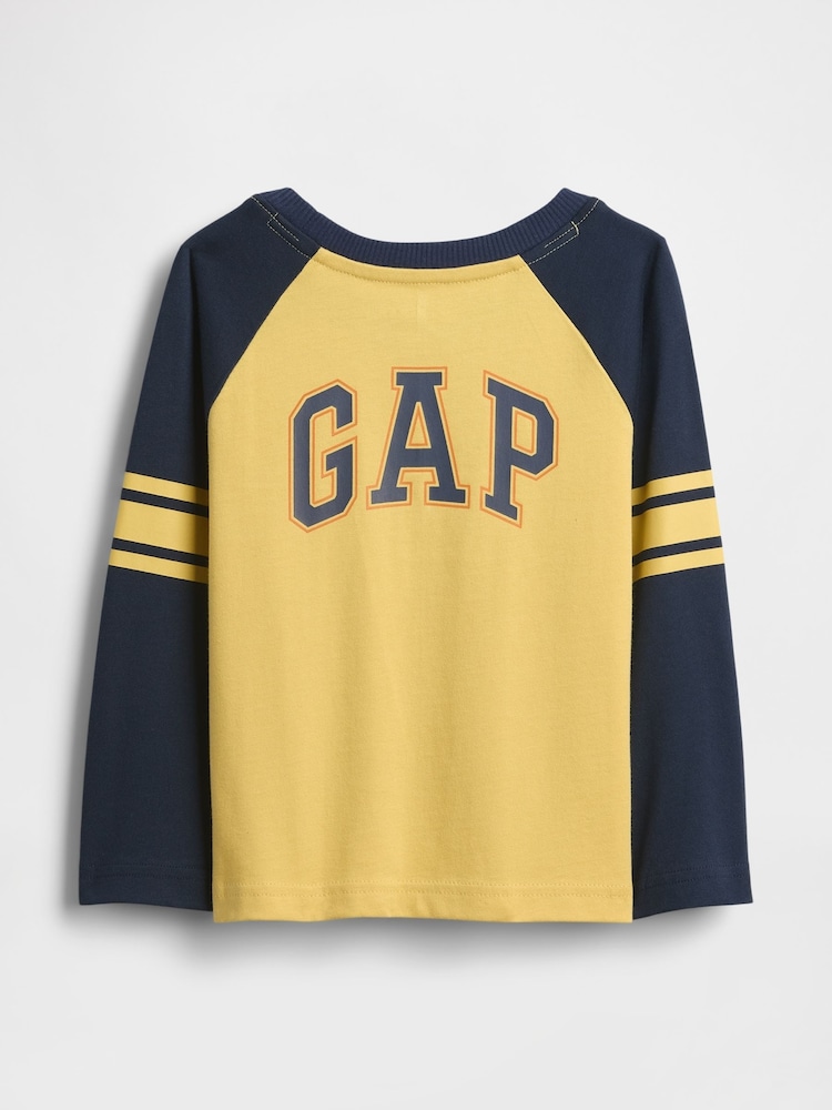 Gap Yellow Disney Raglan Jersey T-Shirt (6mths-5yrs) (6mths-5yrs) - Image 2 of 2