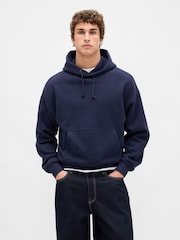 Gap Navy Blue Extra Heavyweight French Terry Hoodie - Image 1 of 4
