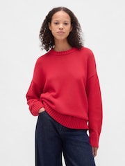 Gap Red Oversized Sweatshirt - Image 1 of 4