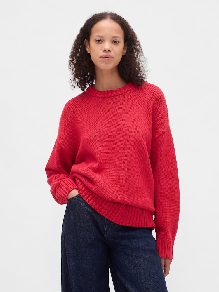 Gap Red Oversized Sweatshirt - Image 1 of 4