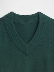 Gap Dark Green V-Neck Sweatshirt - Image 5 of 5