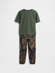Gap Green Camo Pyjama Joggers Set (6-13yrs) (6-13yrs) - Image 2 of 3