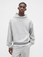Gap Light Grey Oversized Heavyweight Hoodie - Image 1 of 4