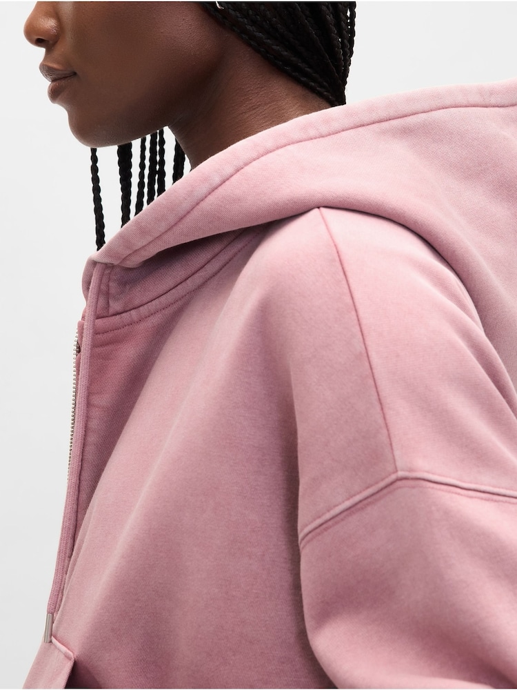 Rosa rubor - Gap Heritage Zip Up Hoodie - Imagen 4 de 4