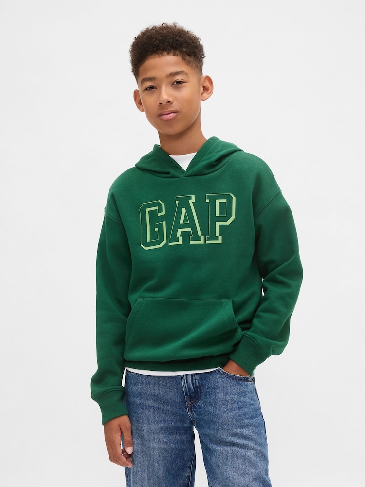 Gap Green Relaxed Logo Hoodie (4-13yrs) - Image 1 of 5