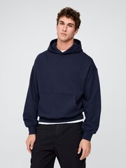 Gap Navy Blue Oversized Heavyweight Hoodie - Image 1 of 4